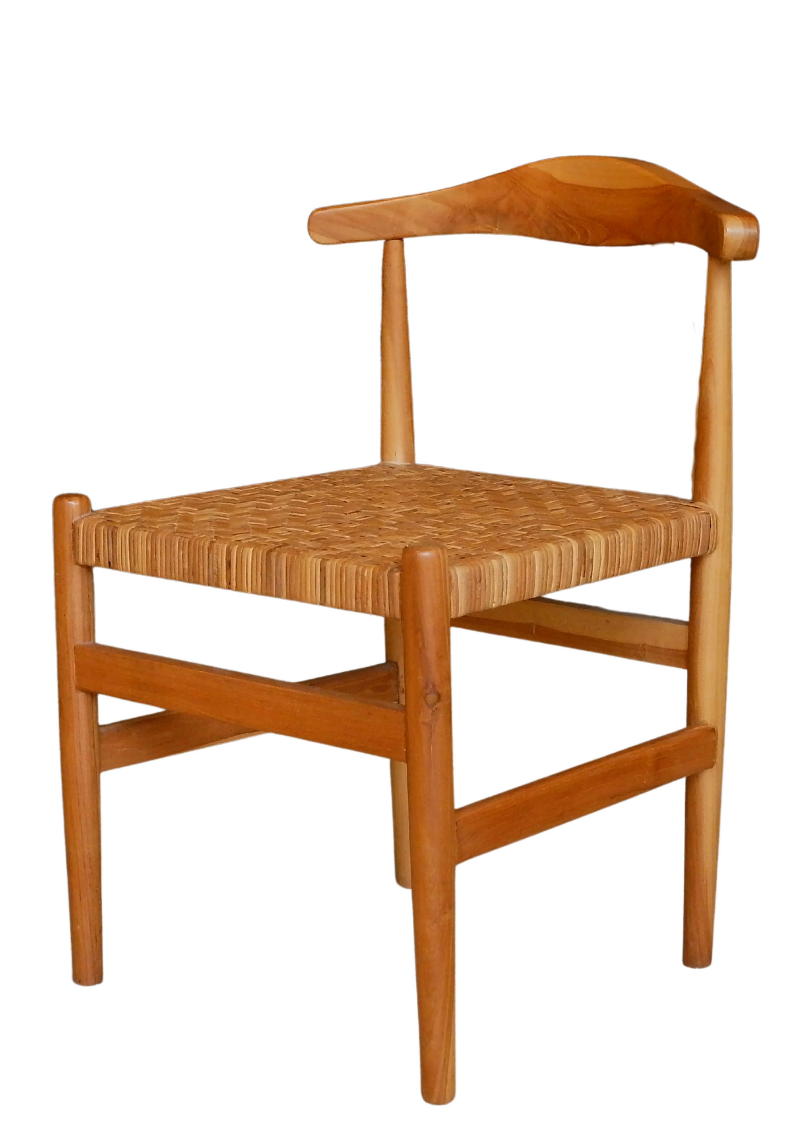 WEBBING RATTAN DINING CHAIR