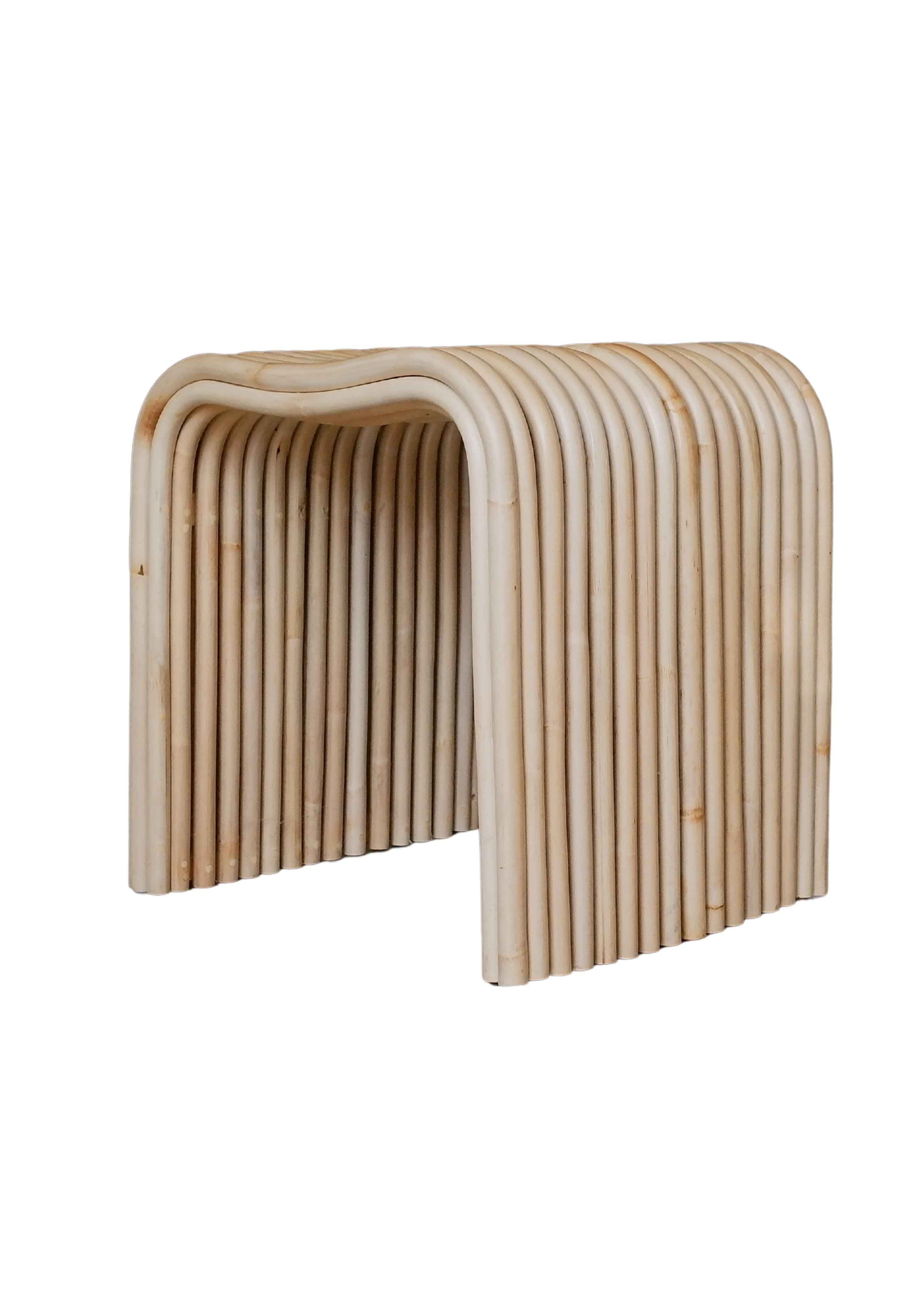 MINIMALIST RATTAN STOOL